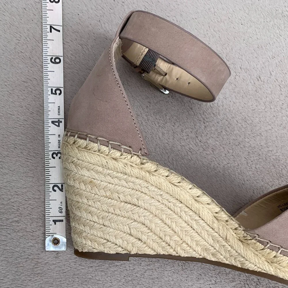 Vince Camuto Leera Genuine Leather Platform Wedge Sz 8.5